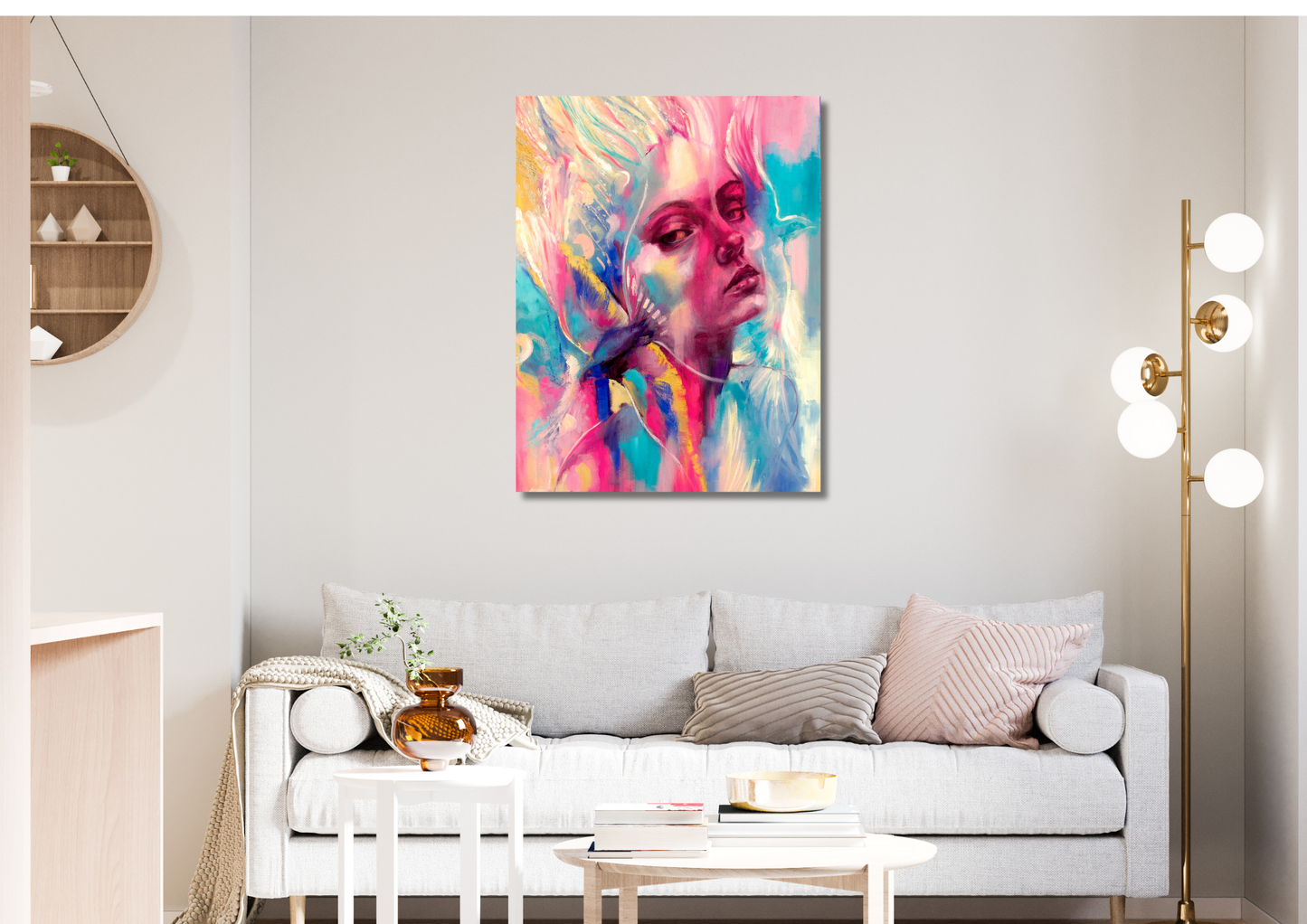 Lady Bird in pink -Original artwork