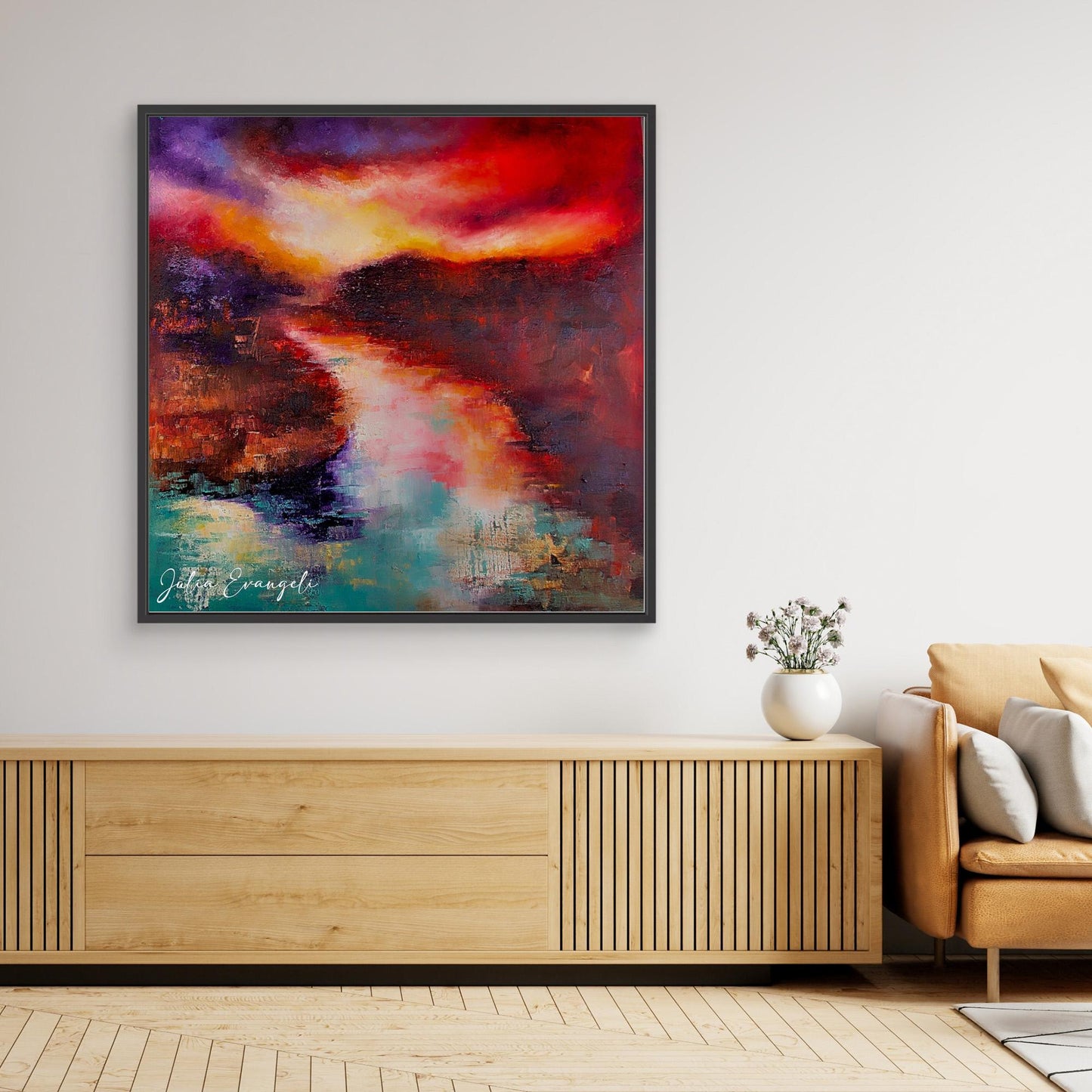 Autumn Abstract landscape 1 - Print on canvas