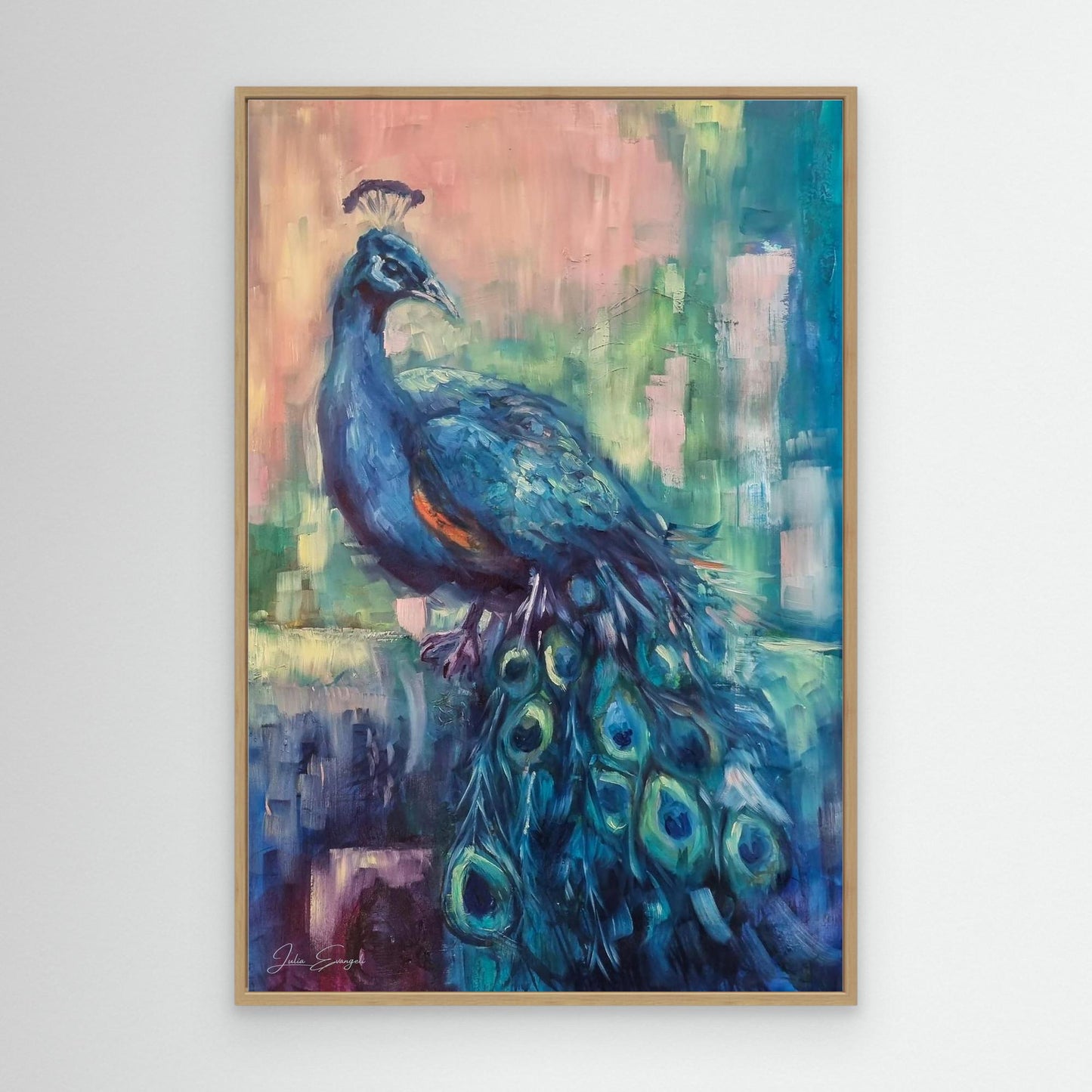 Peacock 1 - print on canvas