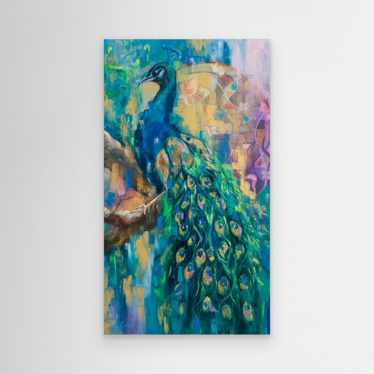 Peacock 2 - Print on canvas