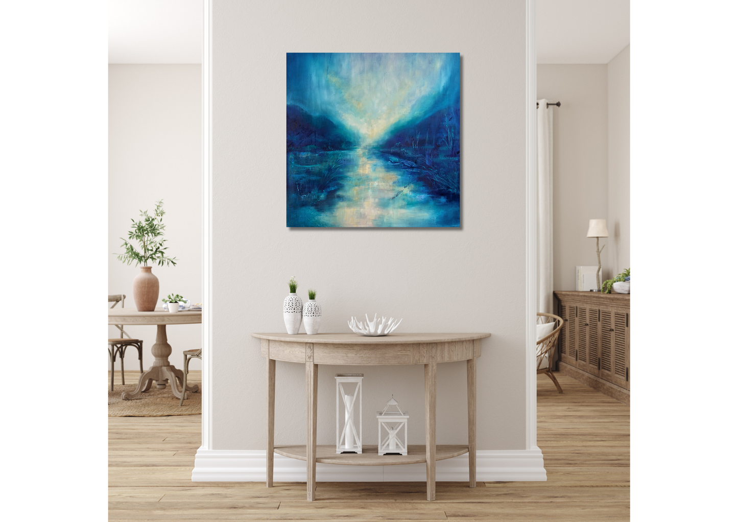 Abstract Landscape in Blue 1 - Original artwork