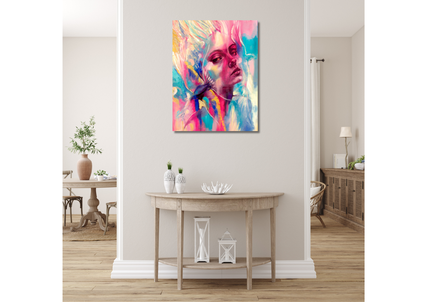 Lady Bird in pink -Original artwork