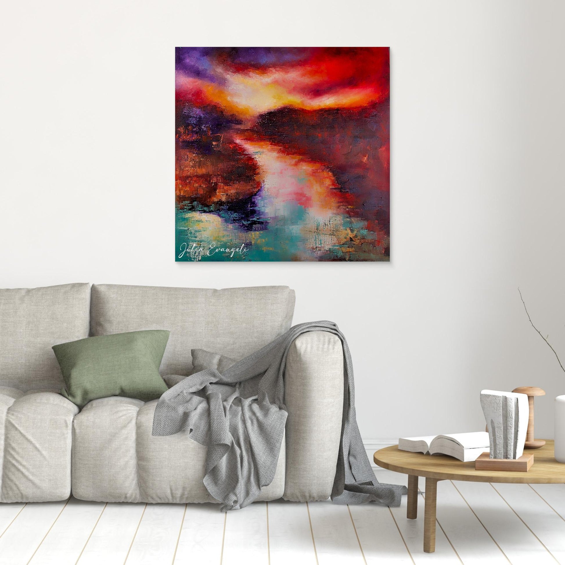 Autumn Abstract landscape 1 - Print on canvas