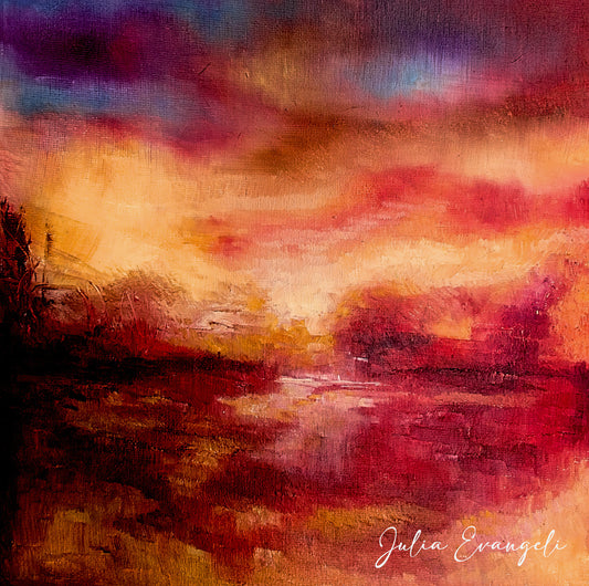 Autumn 2 Abstract landscape original artwork