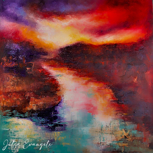 Autumn 1 Abstract landscap - Original artwork