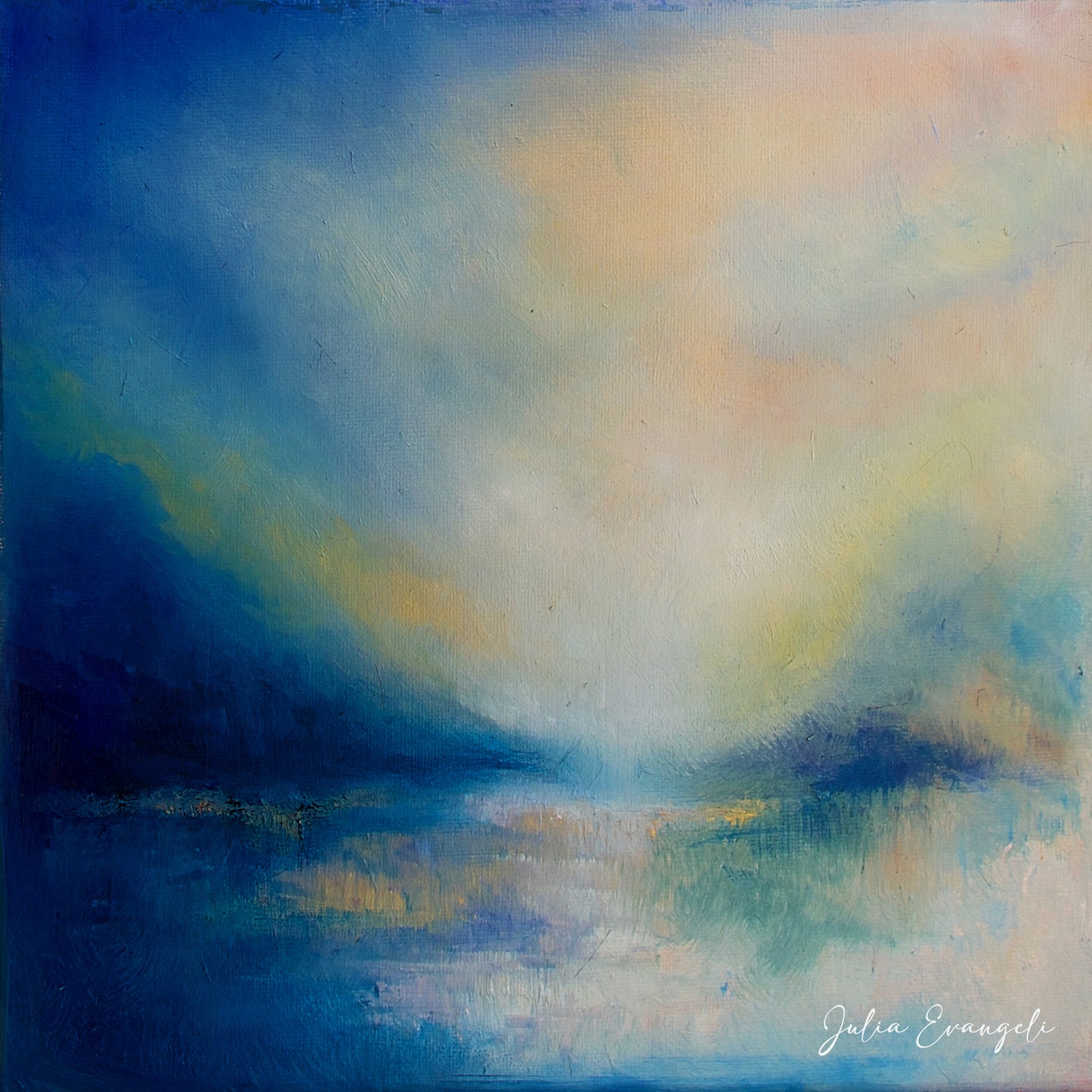 Blue Abstract Landscape 2 original artwork