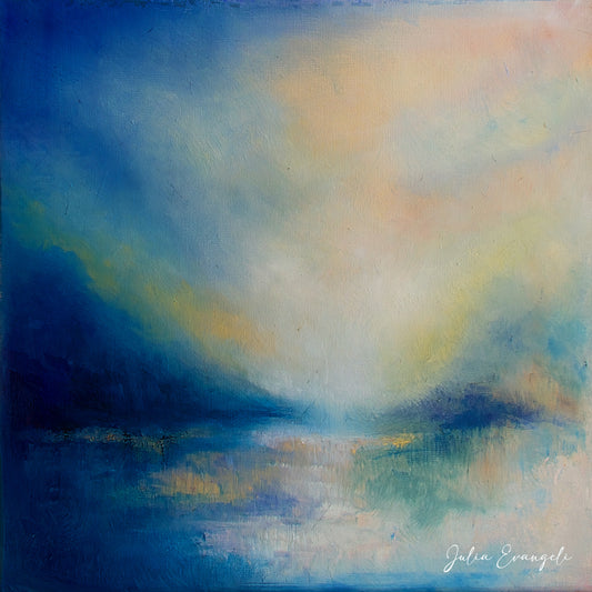 Blue Abstract Landscape 2 original artwork