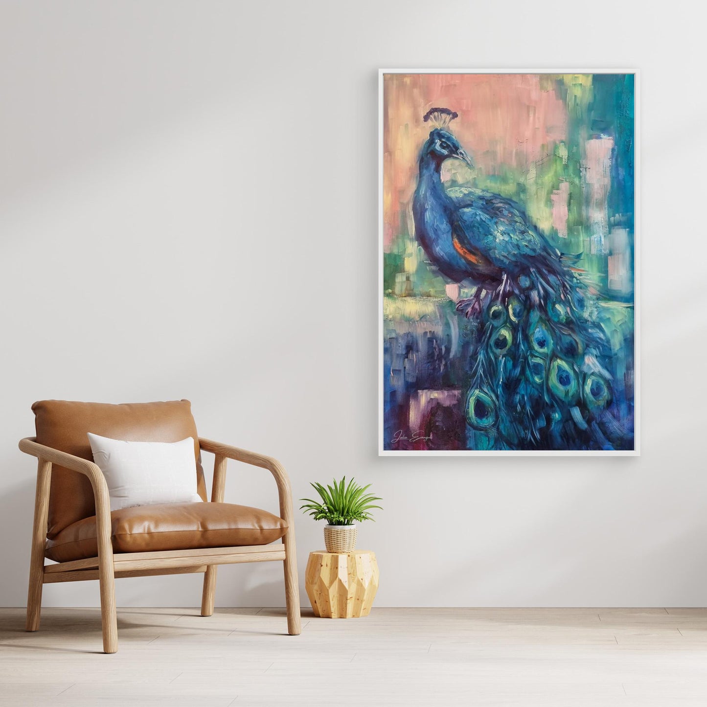 Peacock 1 - print on canvas