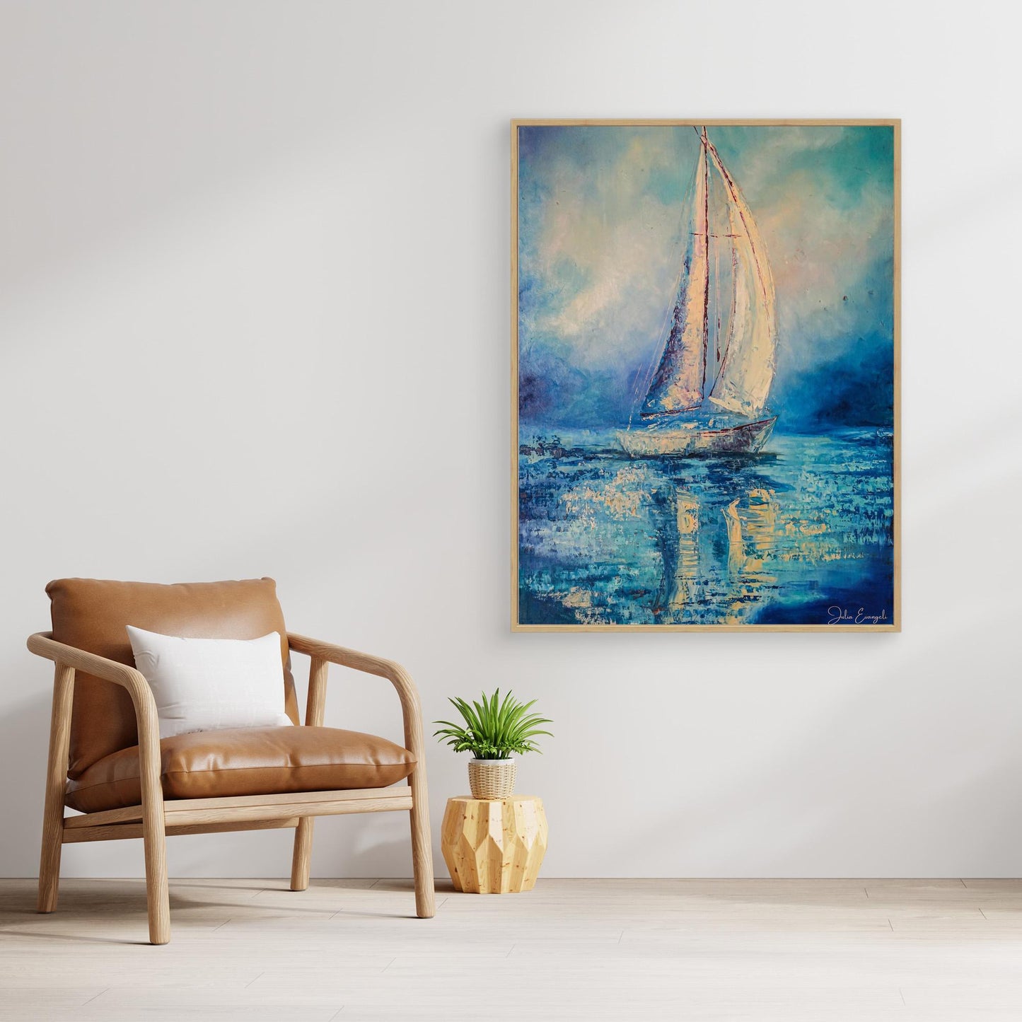 Sail coast 2 - print on canvas