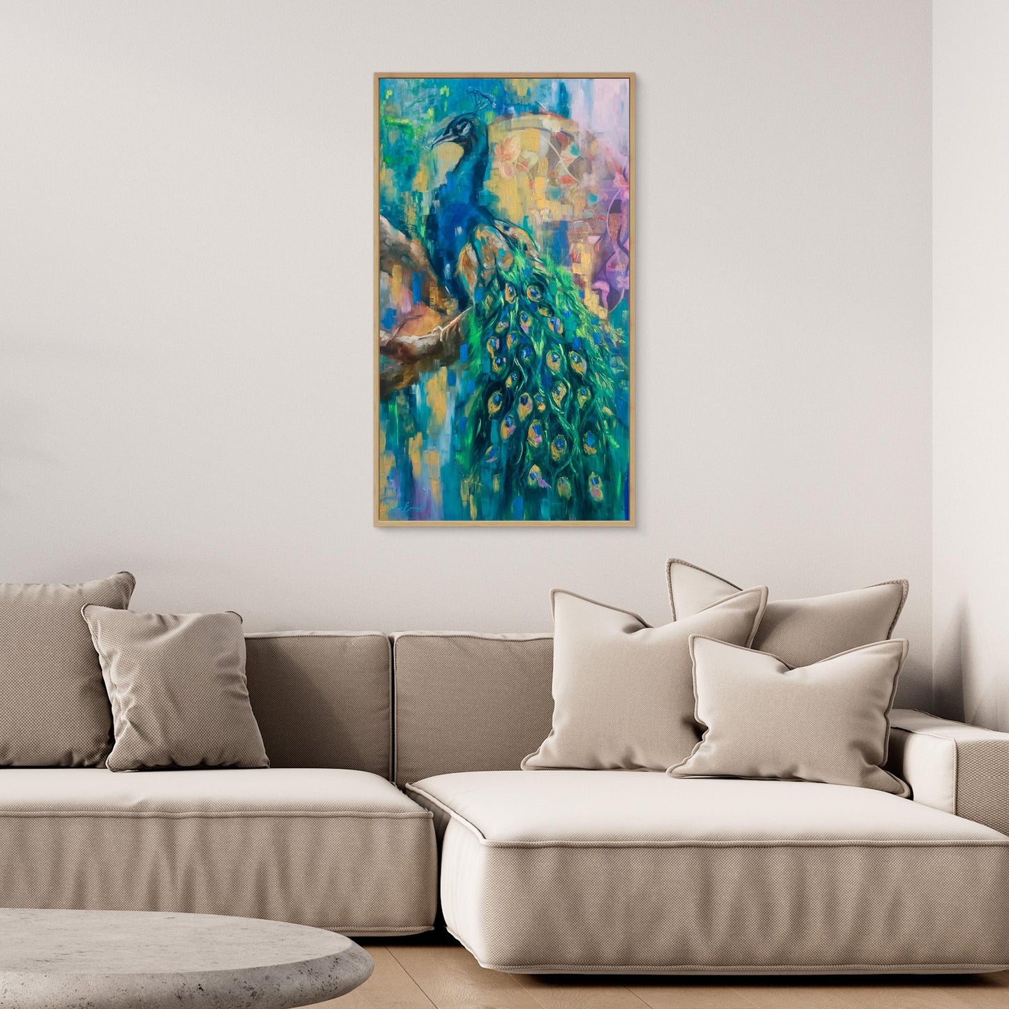 Peacock 2 - Print on canvas