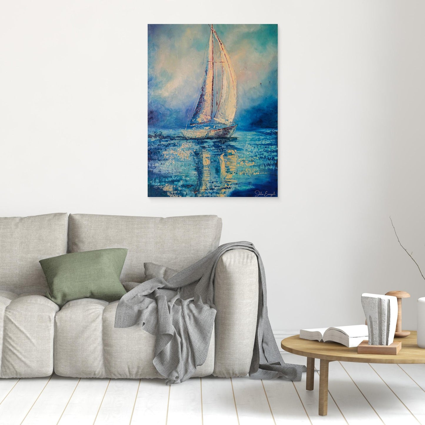 Sail coast 2 - print on canvas