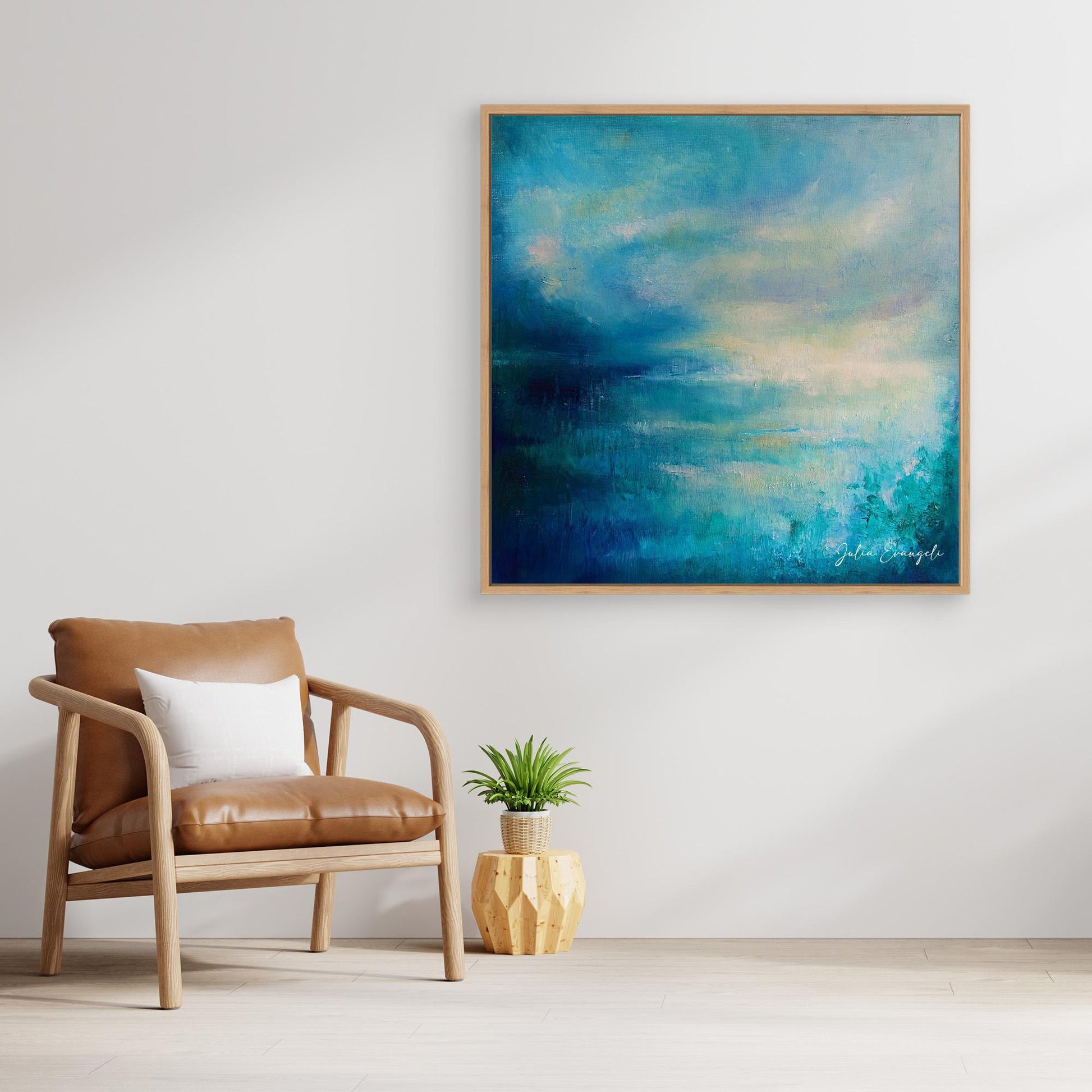 Blue Abstract Landscape 3