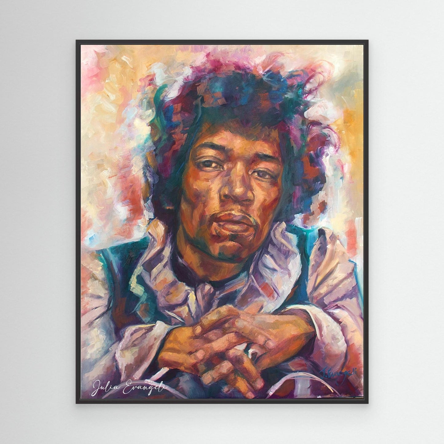 Jimi Hendrix portrait - Print on canvas