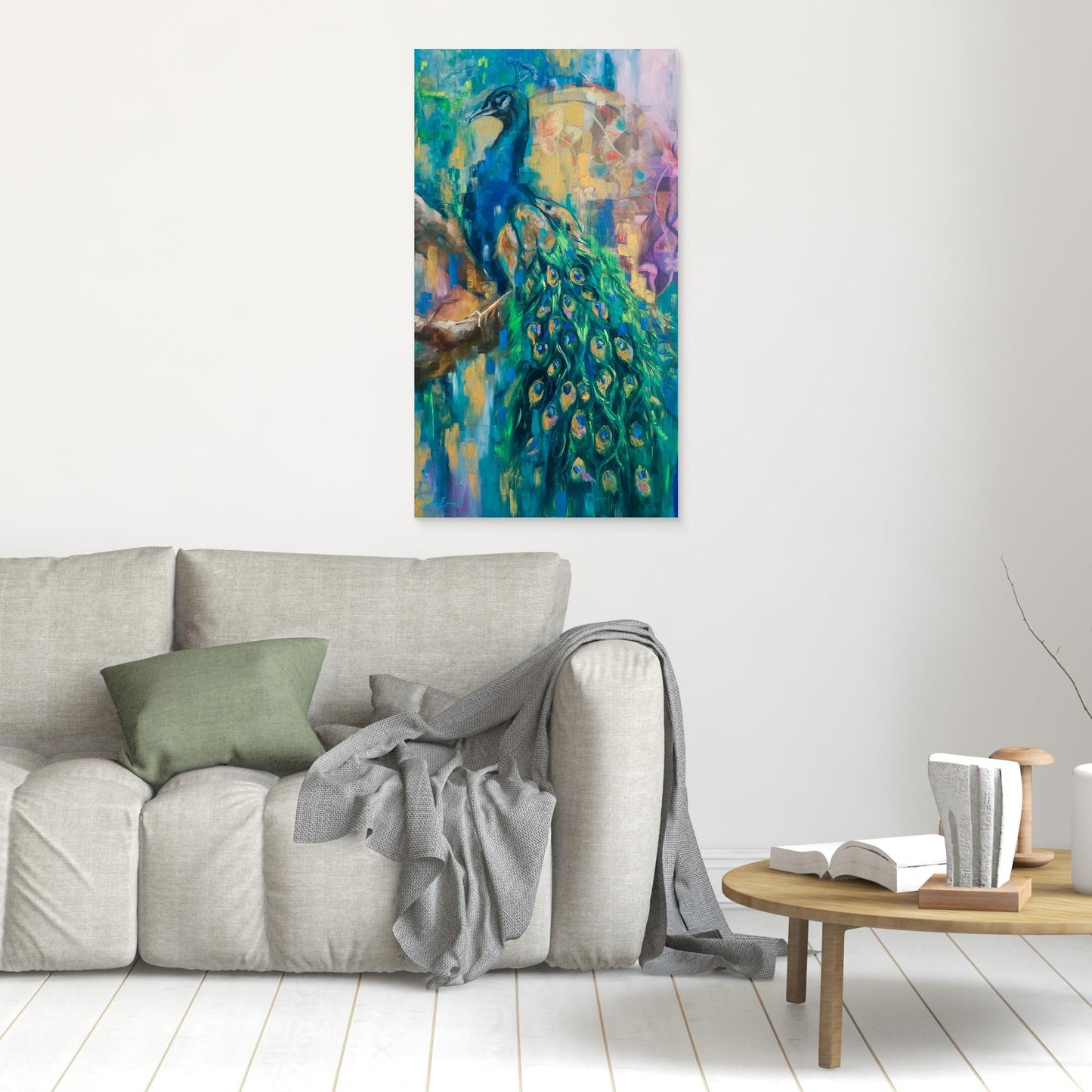 Peacock 2 - Print on canvas