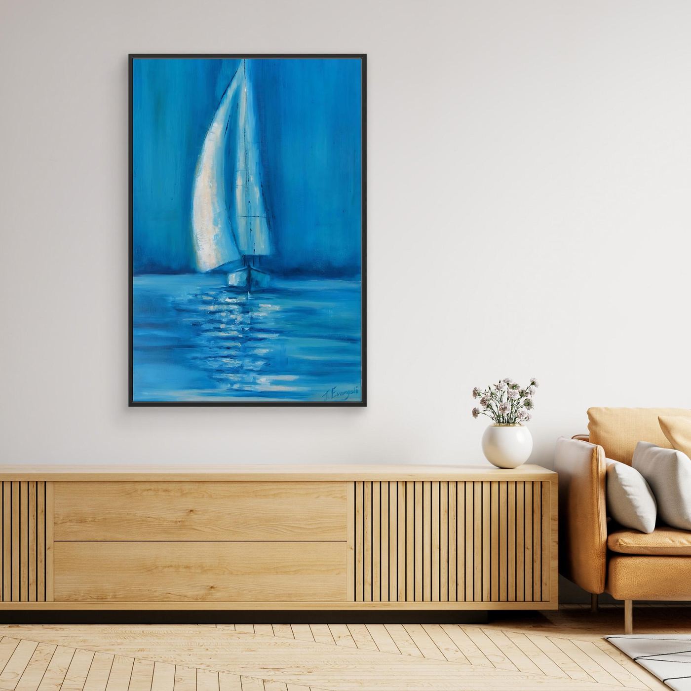Blue Silence - Print on canvas