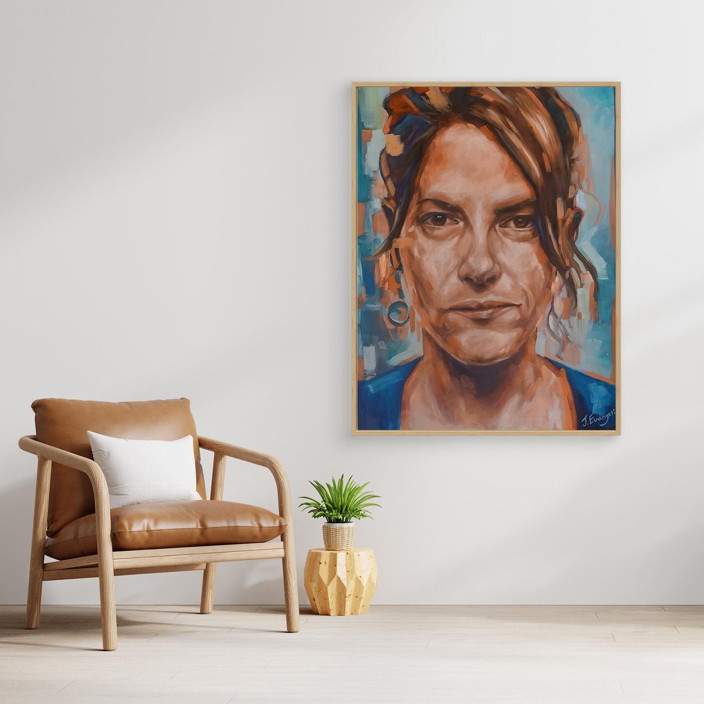 Portrait of Tracy Emin - Print on canvas