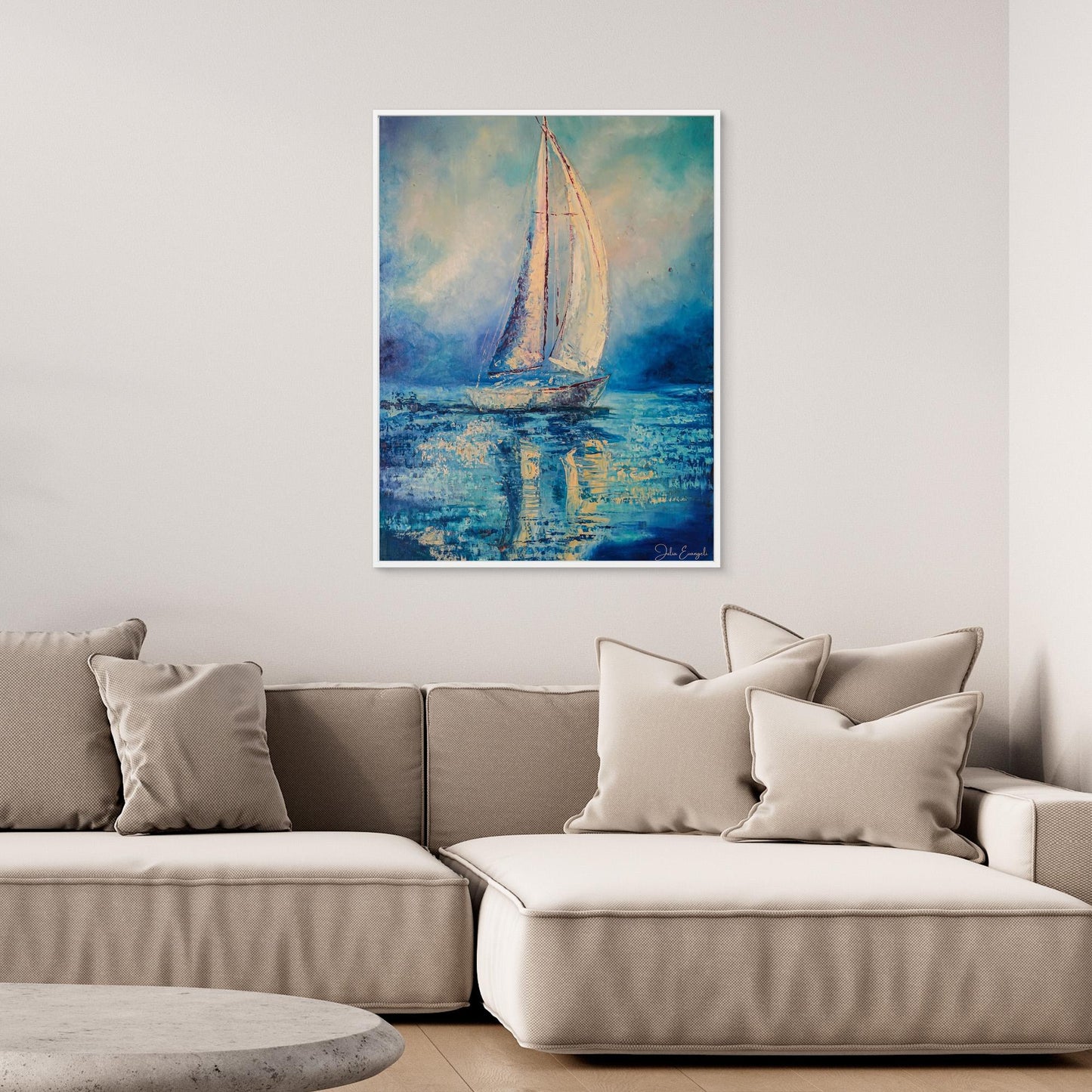 Sail coast 2 - print on canvas