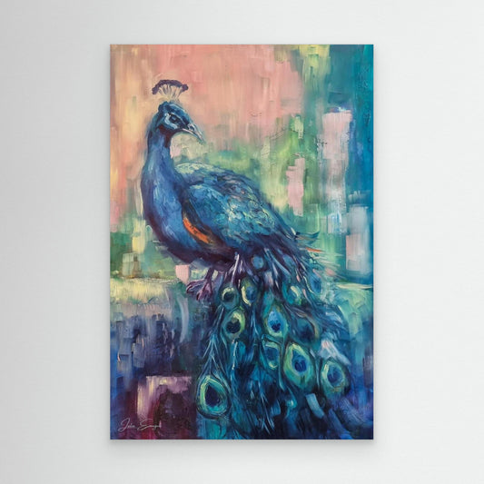 Peacock 1 - print on canvas