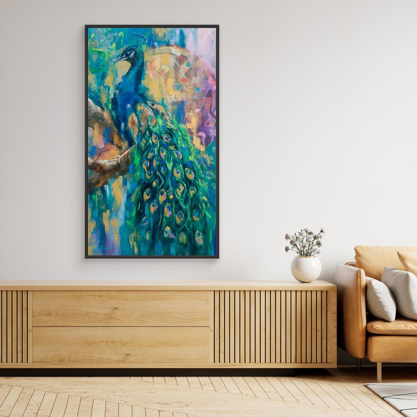 Peacock 2 - Print on canvas