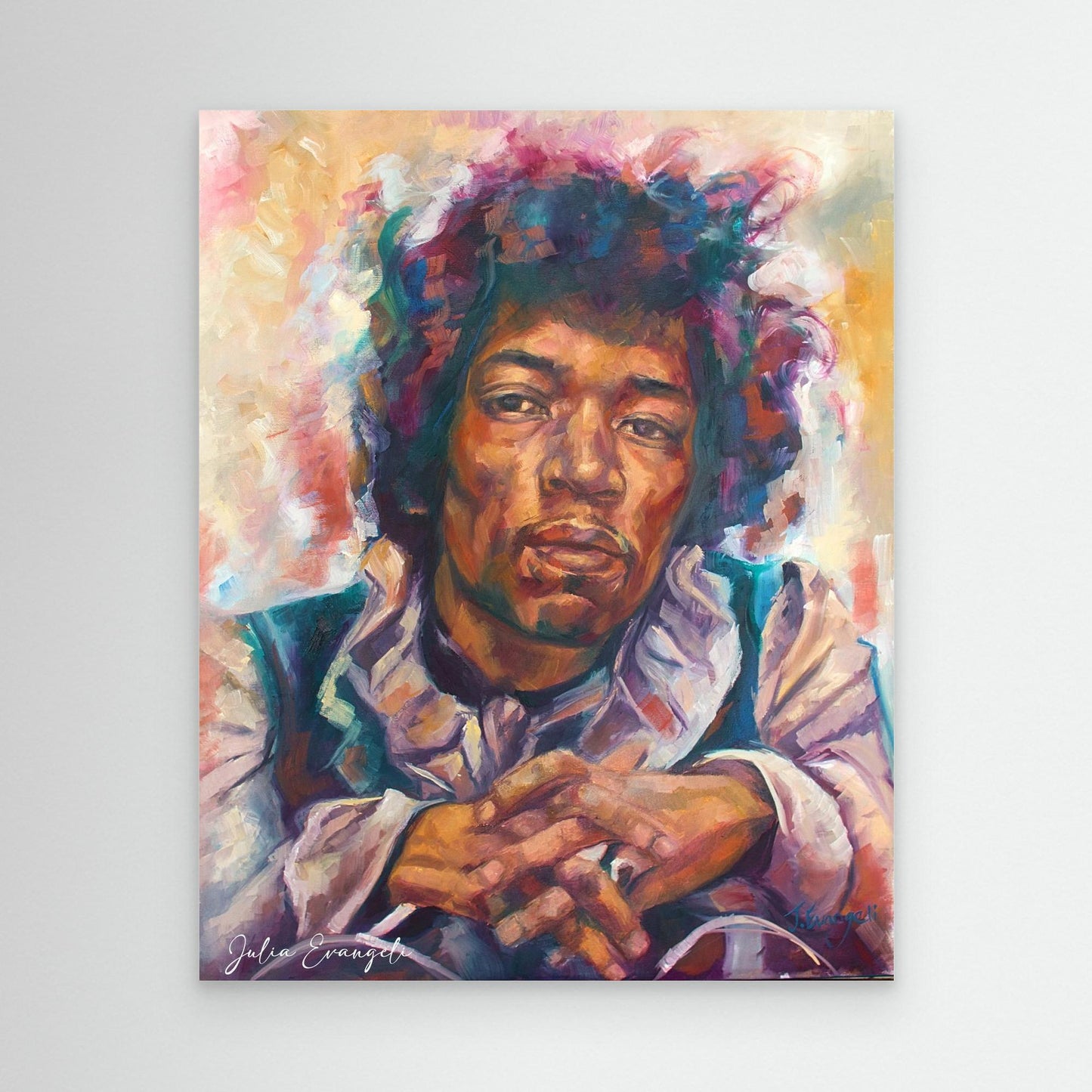 Jimi Hendrix portrait - Print on canvas