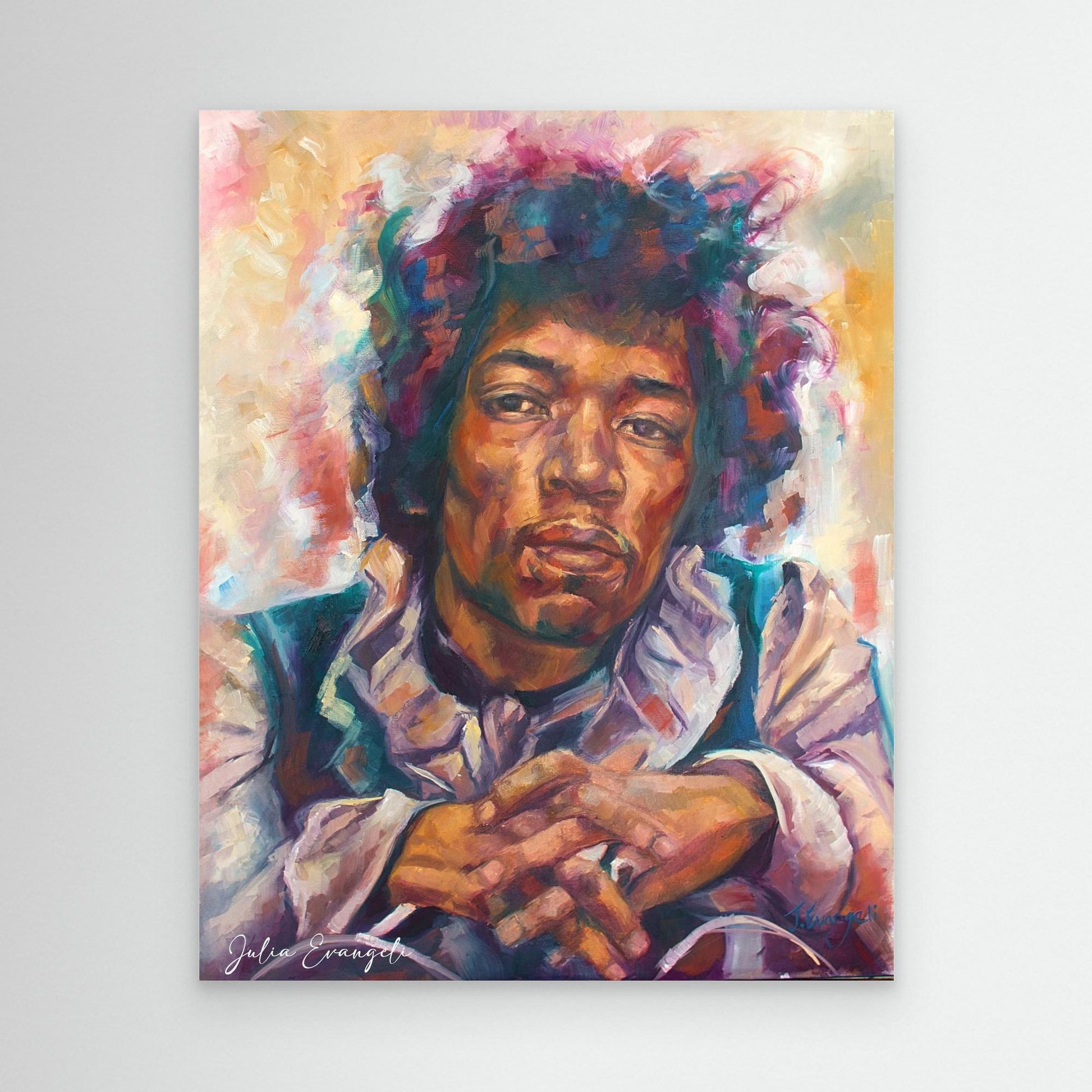 Jimi Hendrix portrait - Print on canvas