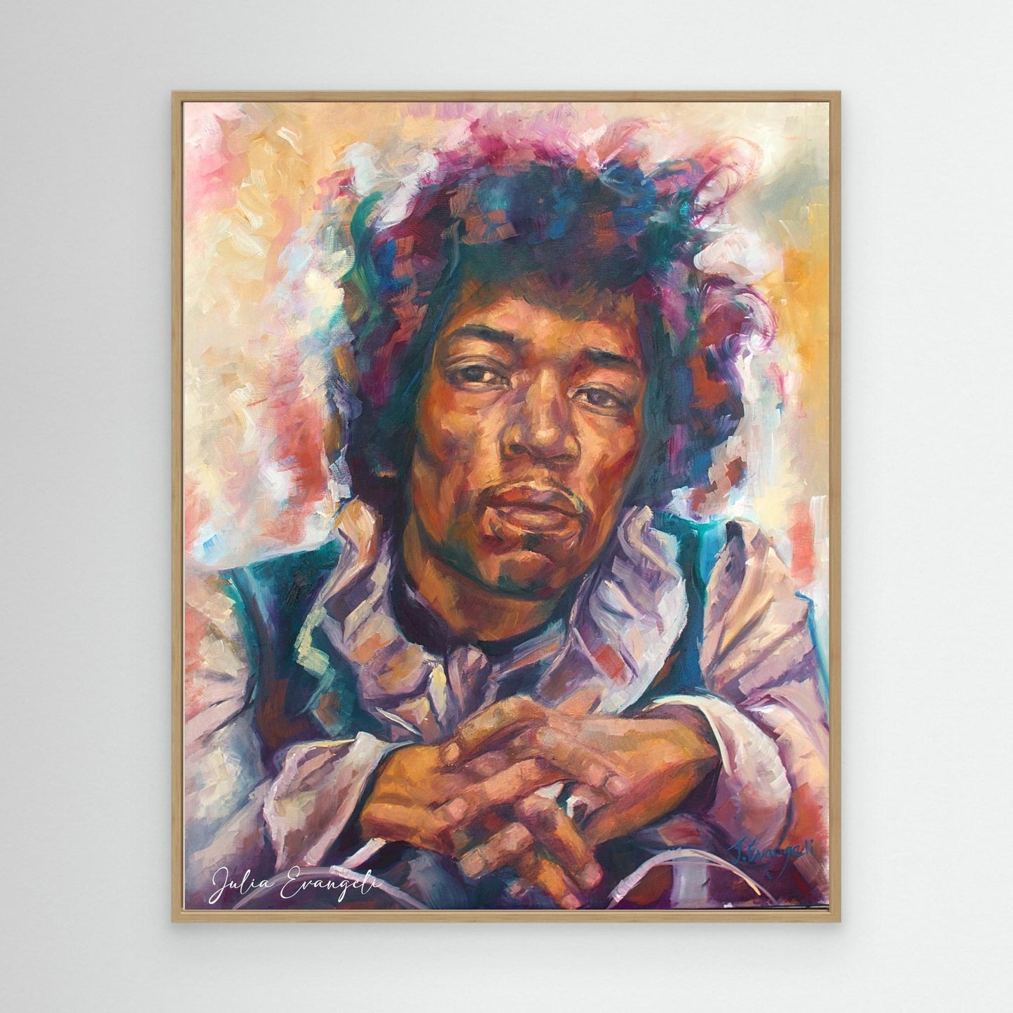 Jimi Hendrix portrait - Print on canvas