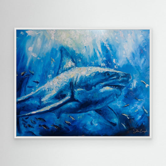 The great white - Print on canvas
