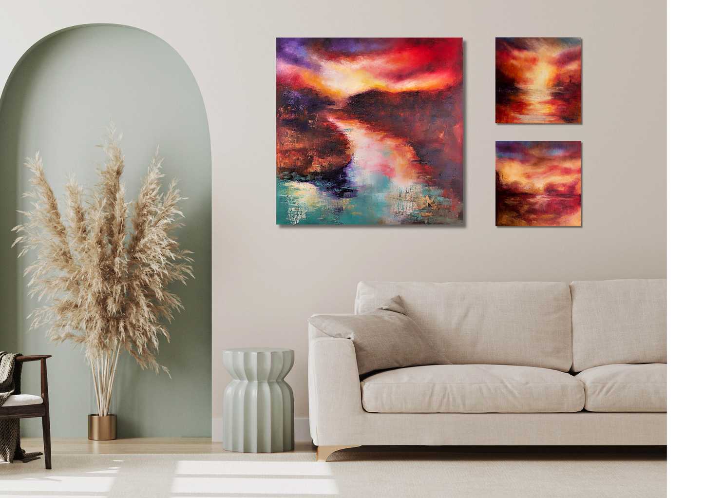 Autumn 3 Abstract landscape -  original artwork