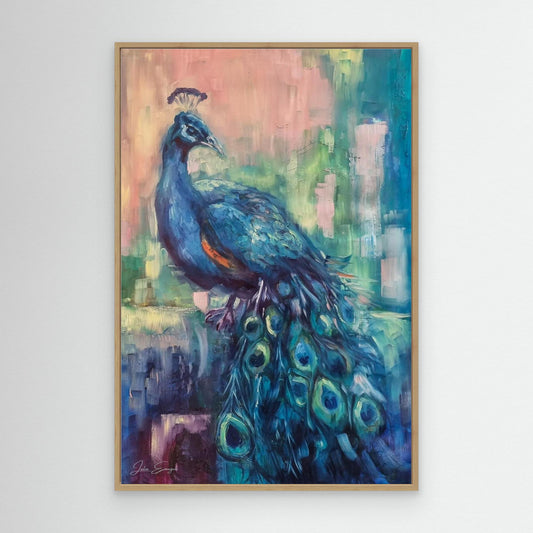 Peacock 1 - print on canvas