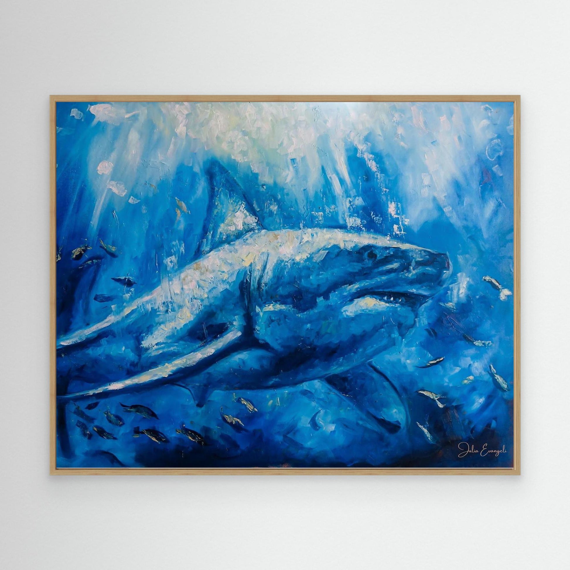 The great white - Print on canvas