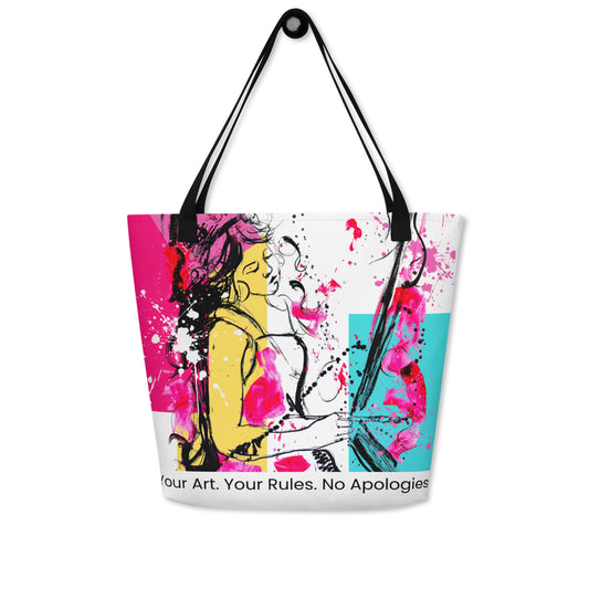 All-Over Print Large Tote Bag, Your Art. Your Rules. No Apologies.