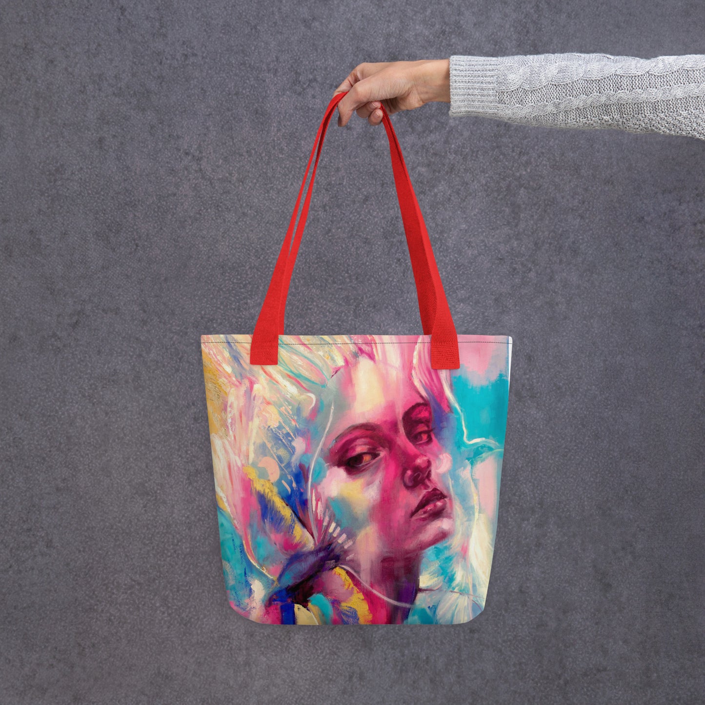 Tote bag Bird Lady