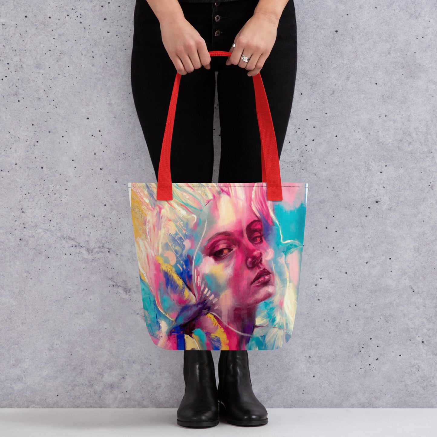 Tote bag Bird Lady
