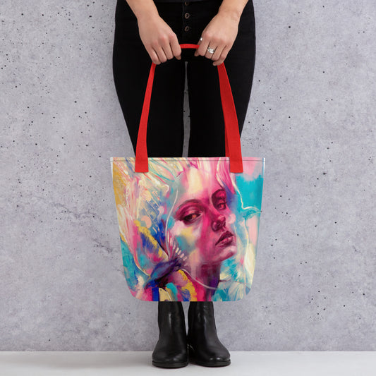 Tote bag Bird Lady