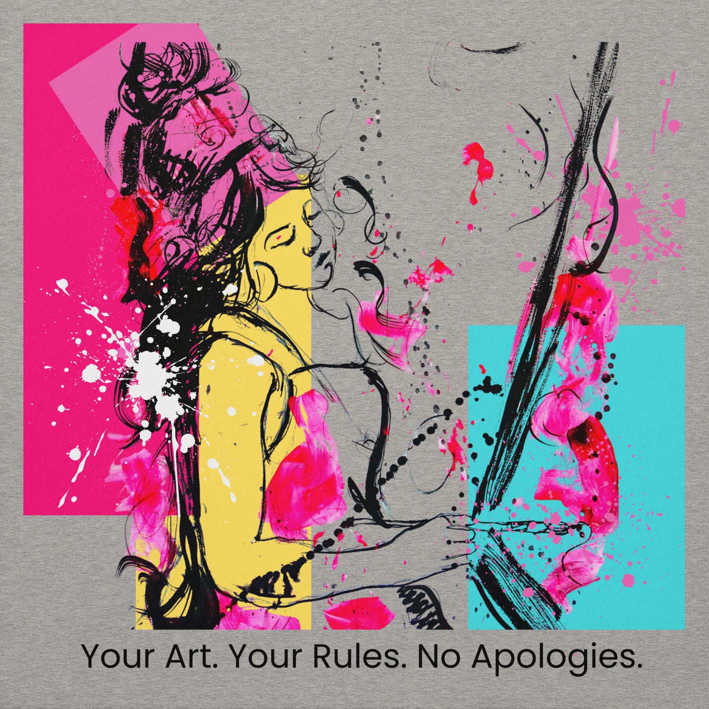 Unisex classic tee Your Art. Your Rules. No Apologies. Available in 5 colours