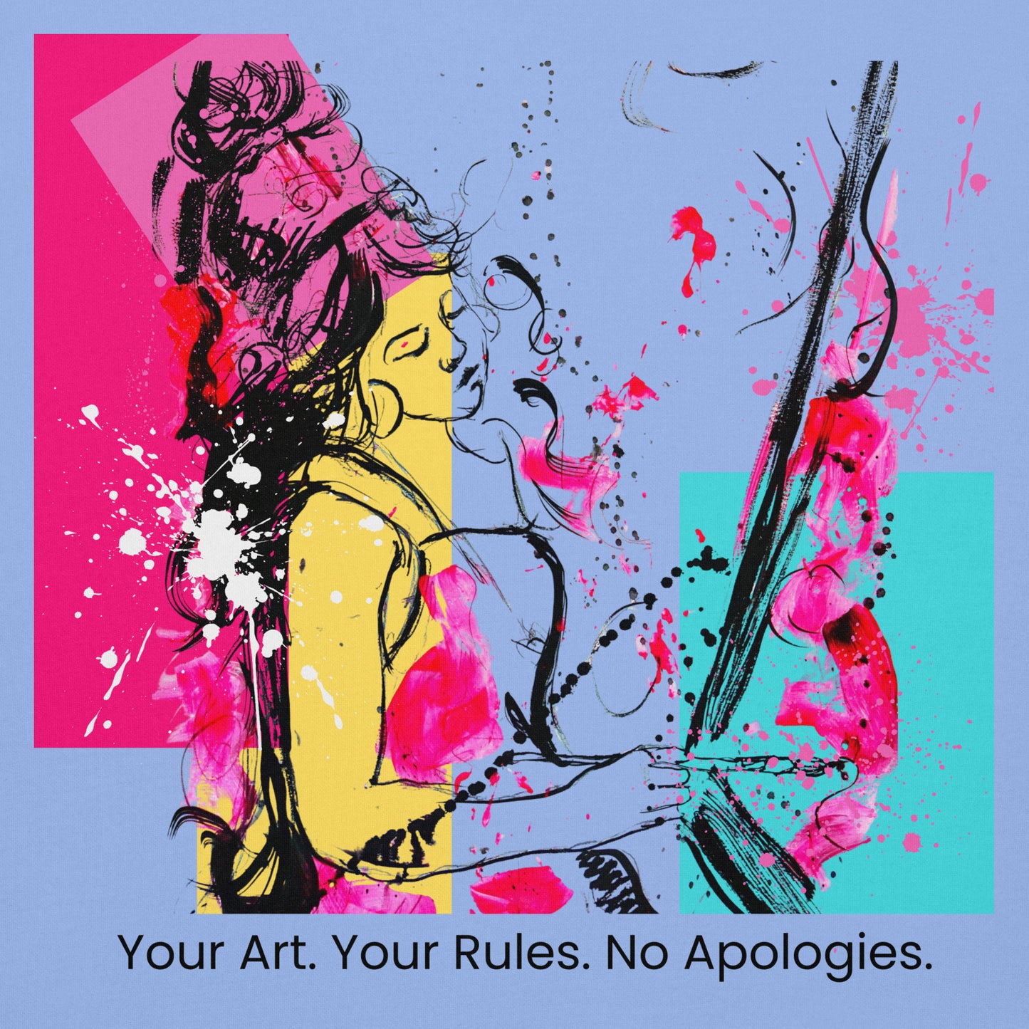 Unisex classic tee Your Art. Your Rules. No Apologies. Available in 5 colours