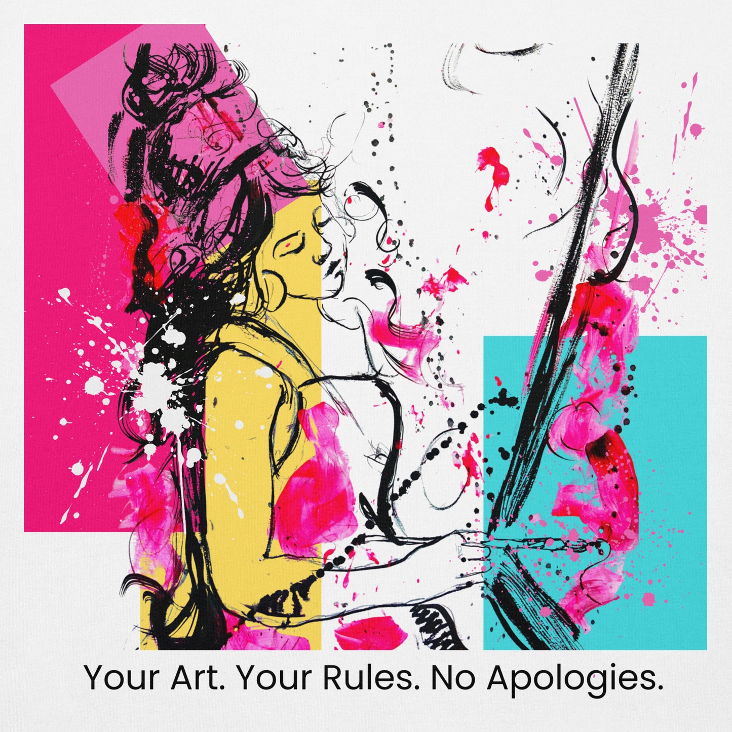 Unisex classic tee Your Art. Your Rules. No Apologies. Available in 5 colours