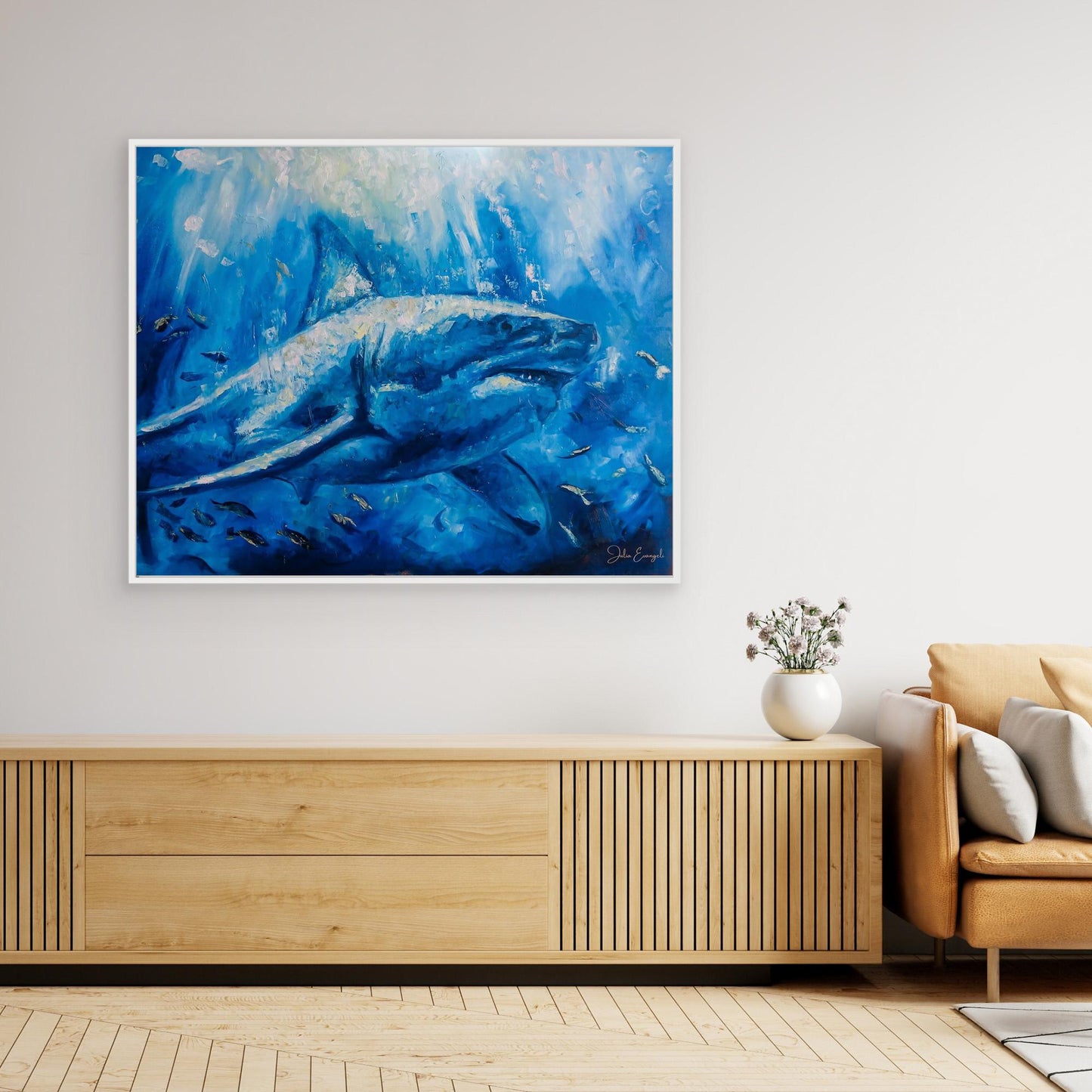 The great white - Print on canvas