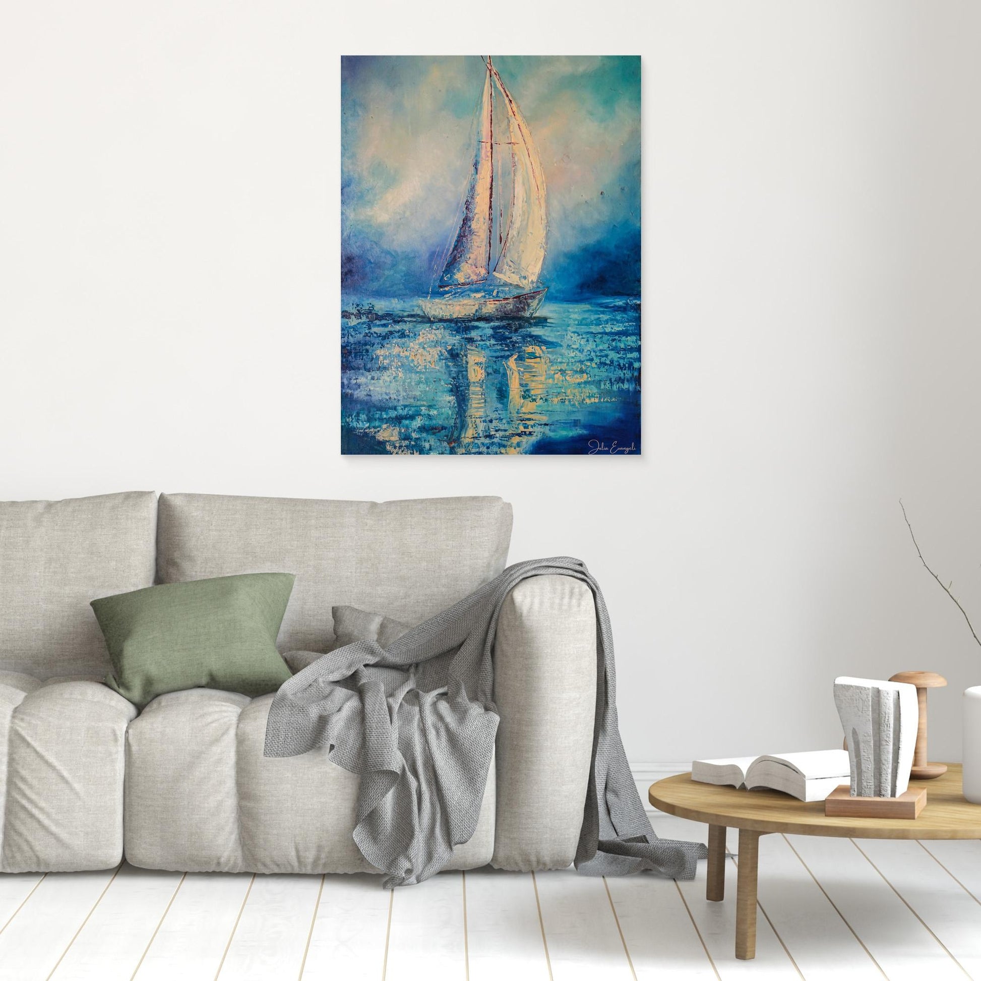 Sail coast 2 - print on canvas