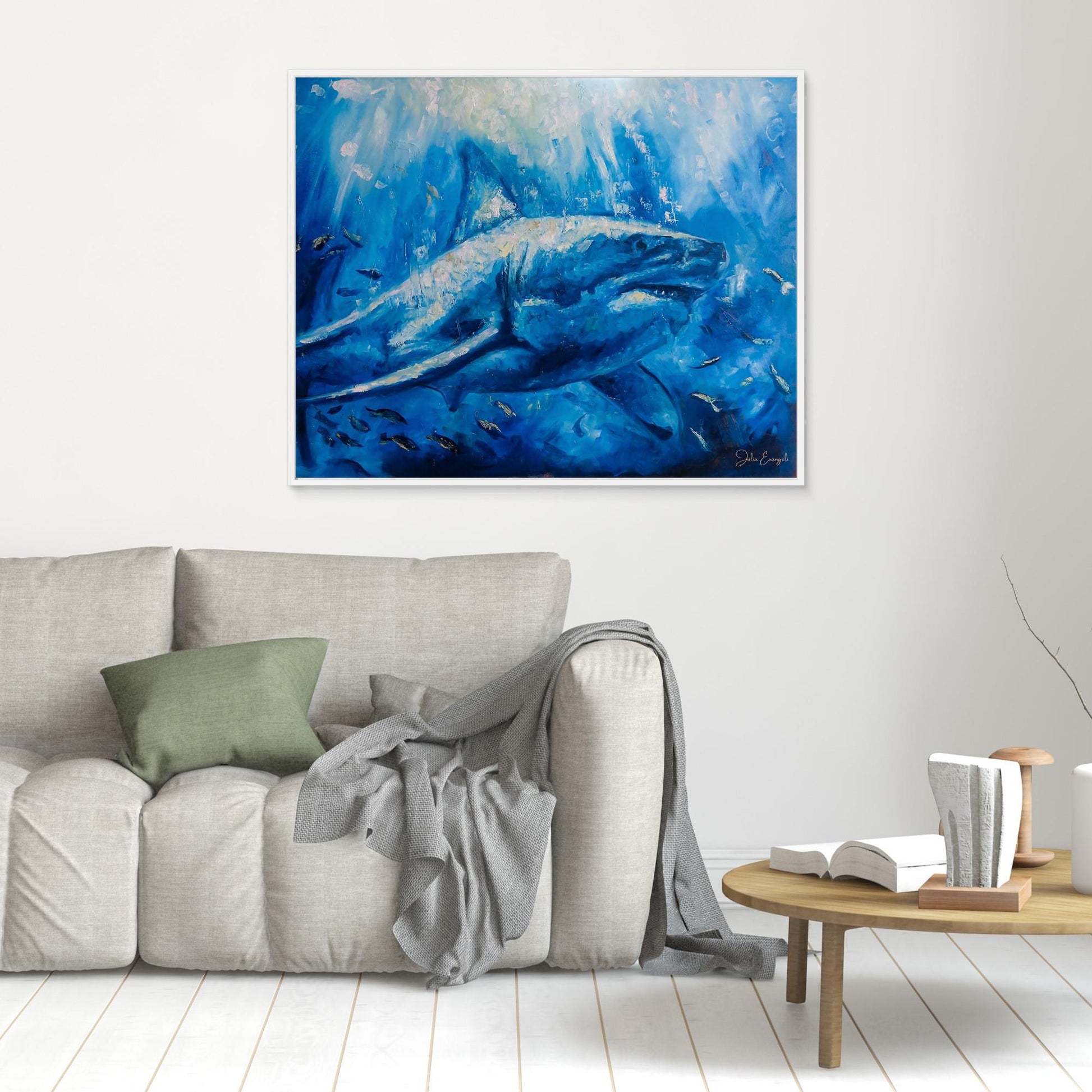 The great white - Print on canvas
