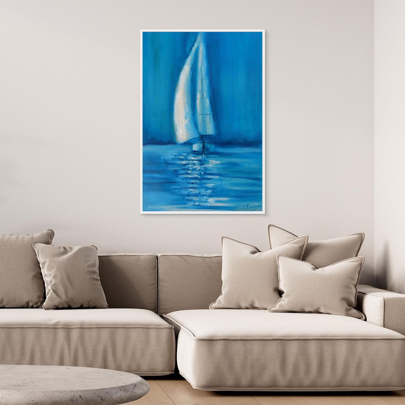  Blue Silence - Print on canvas
