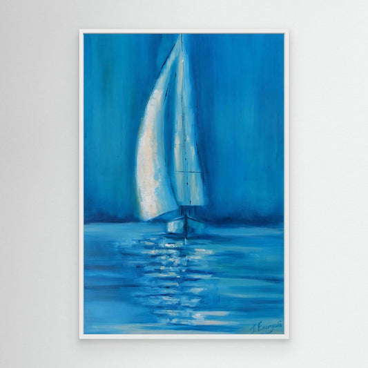  Blue Silence - Print on canvas