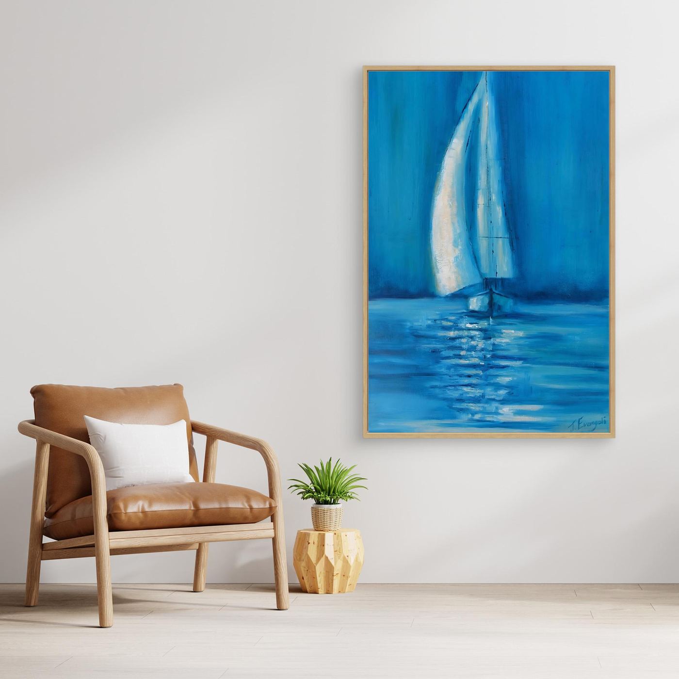  Blue Silence - Print on canvas