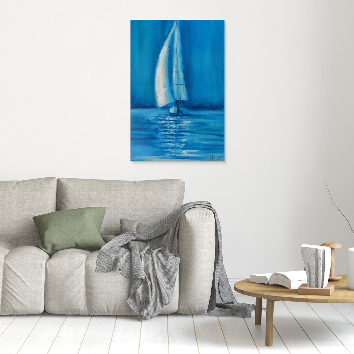  Blue Silence - Print on canvas