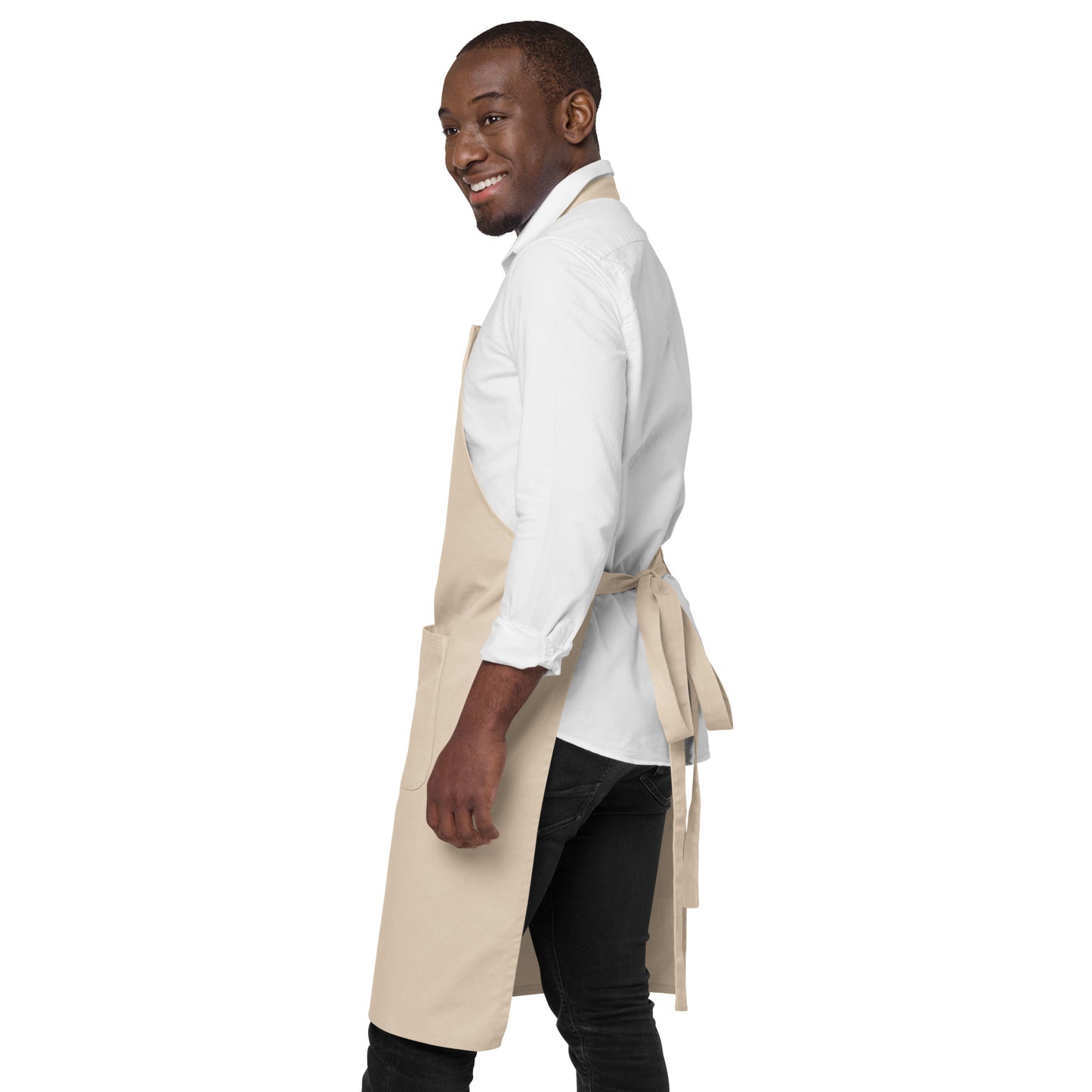 Organic cotton apron. Your Art. Your Rules. No apologies.