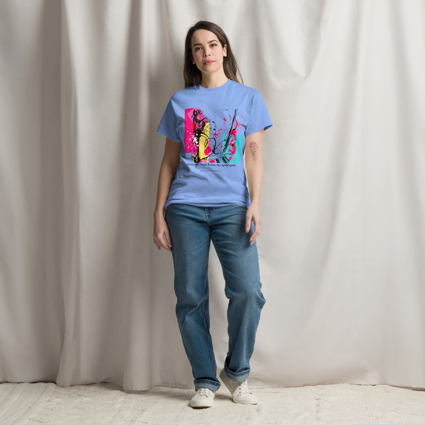 Unisex classic tee Your Art. Your Rules. No Apologies. Available in 5 colours