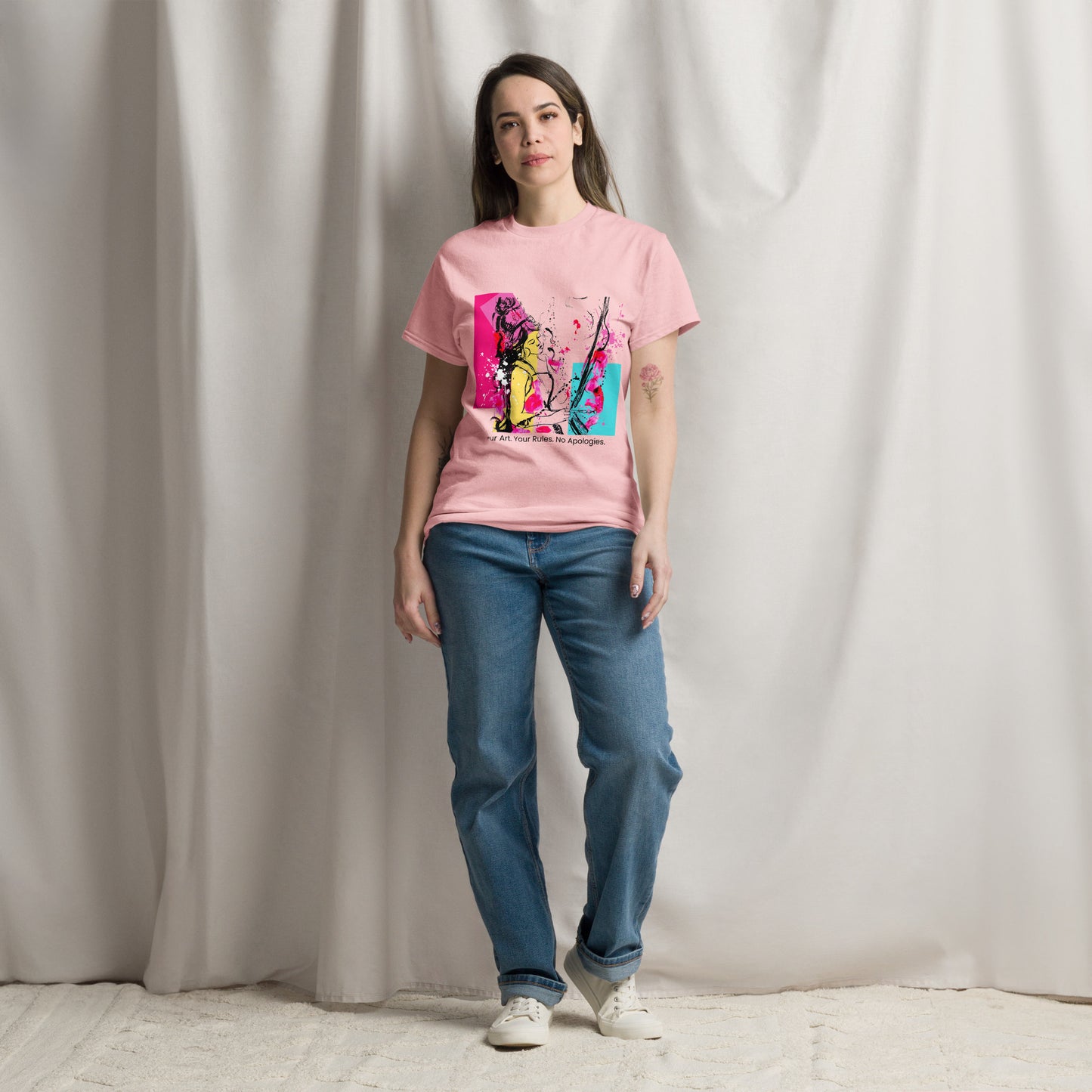 Unisex classic tee Your Art. Your Rules. No Apologies. Available in 5 colours