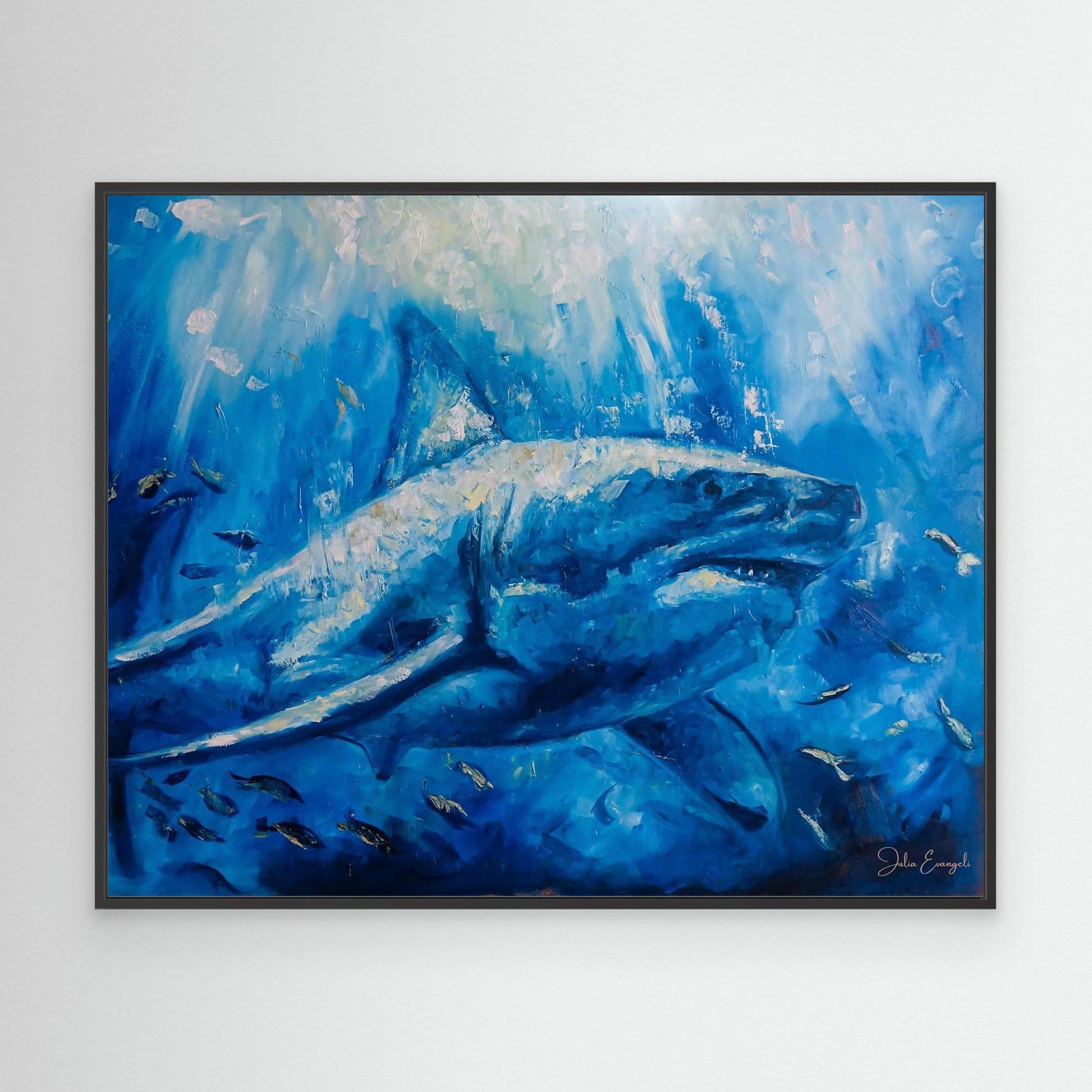 The great white - Print on canvas